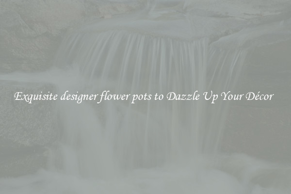 Exquisite designer flower pots to Dazzle Up Your Décor  