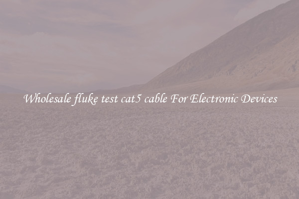 Wholesale fluke test cat5 cable For Electronic Devices