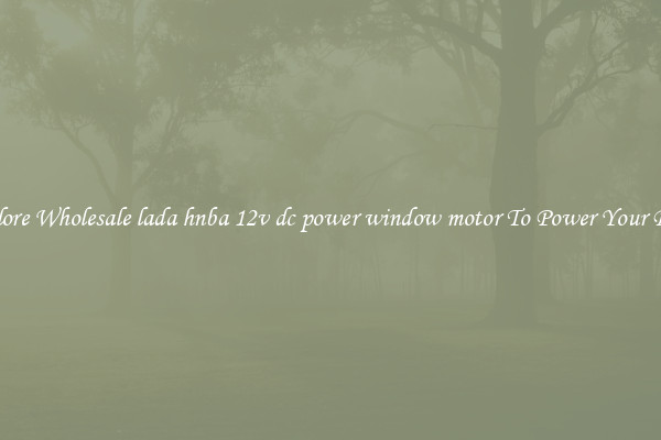 Explore Wholesale lada hnba 12v dc power window motor To Power Your Drive