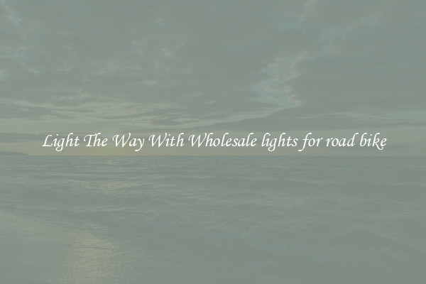 Light The Way With Wholesale lights for road bike
