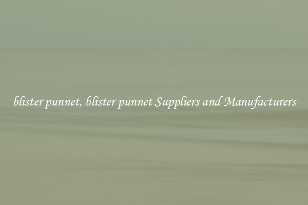 blister punnet, blister punnet Suppliers and Manufacturers
