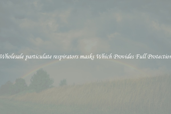 Wholesale particulate respirators masks Which Provides Full Protection