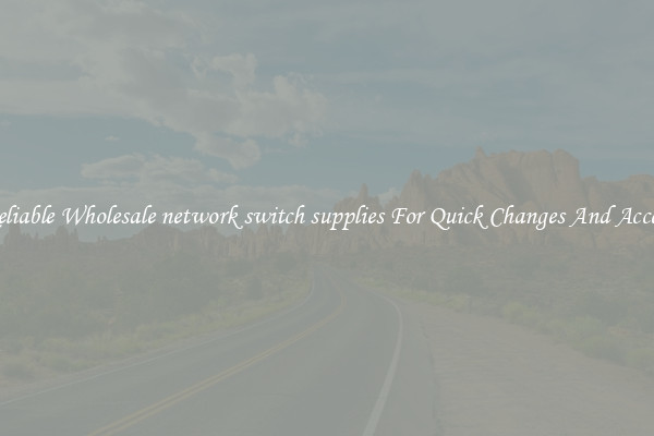 Reliable Wholesale network switch supplies For Quick Changes And Access