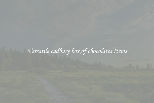 Versatile cadbury box of chocolates Items