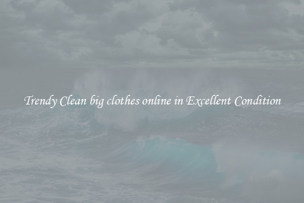 Trendy Clean big clothes online in Excellent Condition