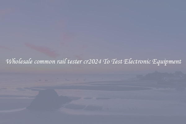 Wholesale common rail tester cr2024 To Test Electronic Equipment