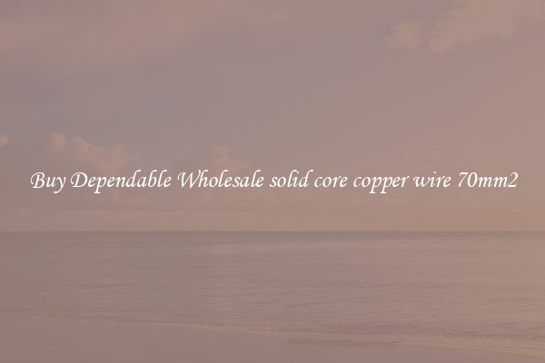 Buy Dependable Wholesale solid core copper wire 70mm2