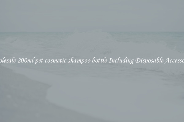 Wholesale 200ml pet cosmetic shampoo bottle Including Disposable Accessories 