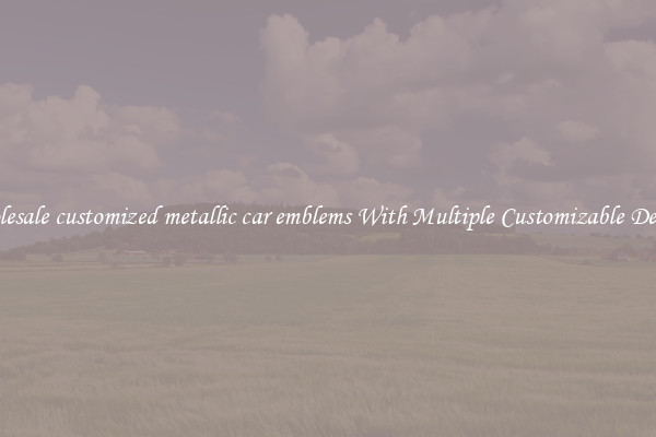 Wholesale customized metallic car emblems With Multiple Customizable Designs