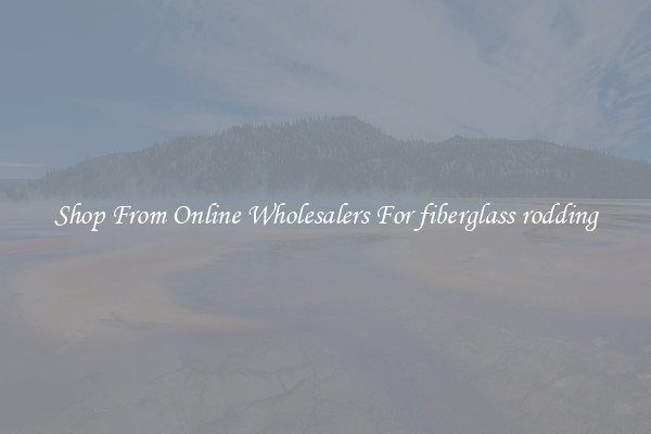Shop From Online Wholesalers For fiberglass rodding
