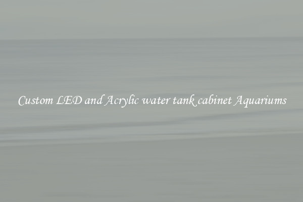 Custom LED and Acrylic water tank cabinet Aquariums