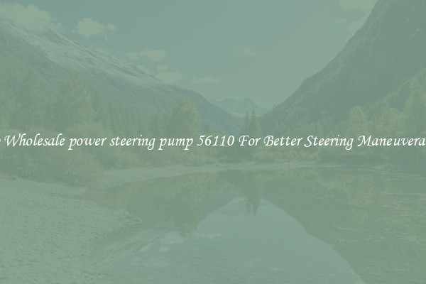 Shop Wholesale power steering pump 56110 For Better Steering Maneuverability