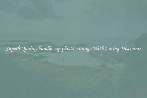 Superb Quality handle cap plastic storage With Luring Discounts