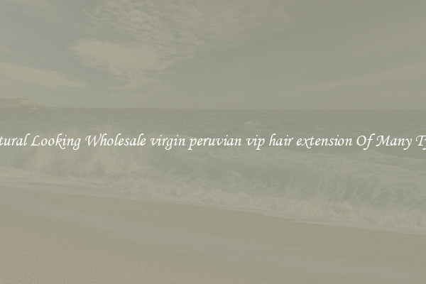 Natural Looking Wholesale virgin peruvian vip hair extension Of Many Types